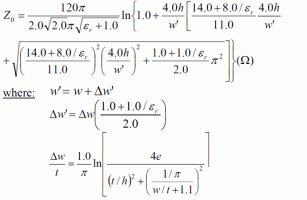 高頻微波線路板(微帶線特征阻抗計算器)